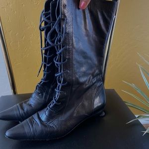 Victorian Style Leather Boots